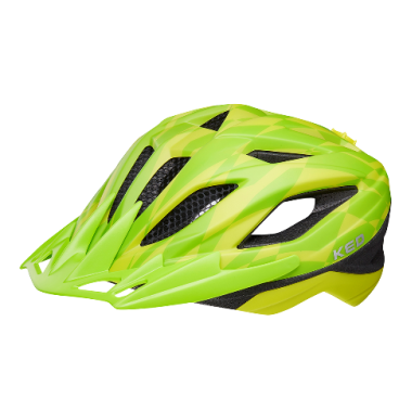 Шлем велосипедный KED Street Junior Pro, детский, Yellow Green, 2020