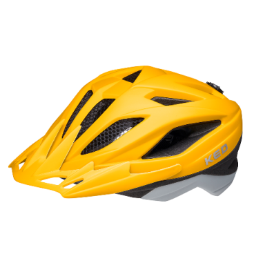 Шлем велосипедный KED Street Junior Pro, детский, Yellow Grey Matt, 2021