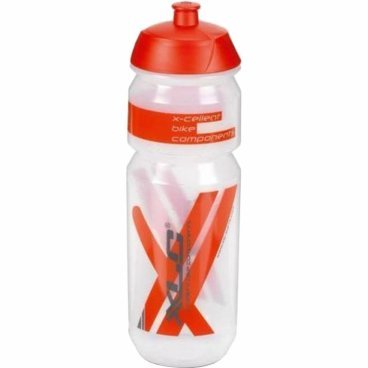 Фляга велосипедная XLC WB-K03 Drink bottle, 750ml, transparent/red, 2503231500