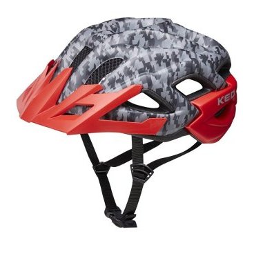Велошлем KED Status Junior, детский/подростковый, Camouflage Anthracite Red, 2020