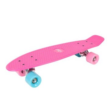 Скейтборд HUDORA Retro Skate Wonders, пластик, розовый, 12152