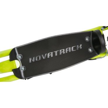 Самокат Novatrack STAMP N4, детский, ручной тормоз V-brake, двухколёсный, лимонный, 2020, 12STAMPN4.LM20