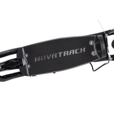 Самокат Novatrack STAMP N4, детский, двухколёсный, ручной тормоз V-brake, чёрный, 2020, 12STAMPN4.BK20