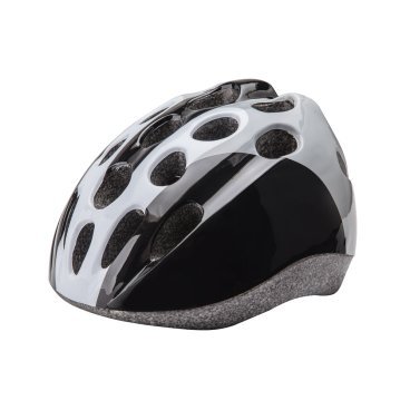 Шлем велосипедный Stels HB5-3, детский, черно-бело-серый, 600114 LU089690