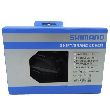 Шифтер/Ручка тормозная велосипедная SHIMANO ALTUS ST-EF505, правый, гидравлическая/манетка, 9 скоростей, черный