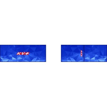 Повязка гоночная KV+ TORNADO, синий, 22A03.107