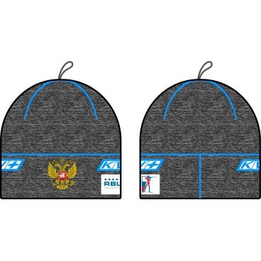 Шапка KV+ Hat FOCA RBU, серый\синий, 9A17.RUS