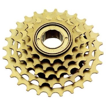Фото Трещотка велосипедная Tri-DIAMOND, фрикционная, 5 скоростей, 14-28Т, коричневый, FW 5F