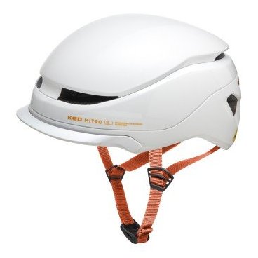 Шлем велосипедный KED Mitro UE-1, Light Grey Orange Matt, 2022, 11203057734