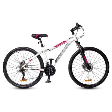 Велосипед женский HORS Welle, белый/розовый, 2022