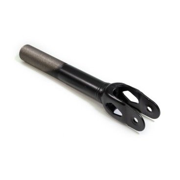 Вилка для трюкового самоката TRIX, 100мм х1-1/8", стальная, резьбовая, шток 200мм, матовая черная, black
