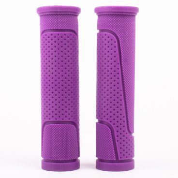 Грипсы резиновые Vinca Sport длина 125 мм, индивидуальная упаковка, фиолетовые