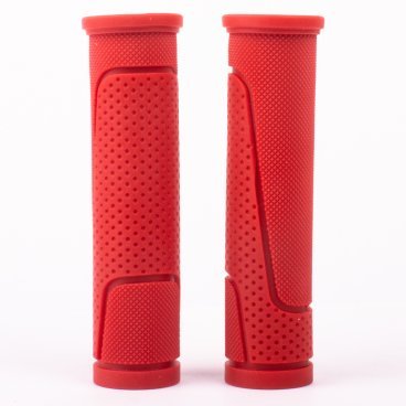 Фото Грипсы резиновые Vinca Sport красные, длина 125 мм, индивидуальная  упаковка, H-G 63 red