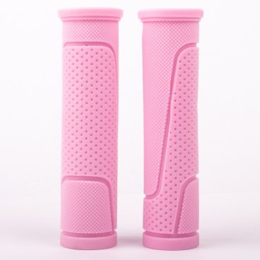 Фото Грипсы резиновые Vinca Sport розовые, длина 125 мм, индивидуальная  упаковка