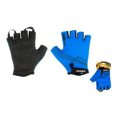 Фото Велоперчатки TRIX,  мужские, короткие пальцы, синие, GL-TX-018203A-XL-BL
