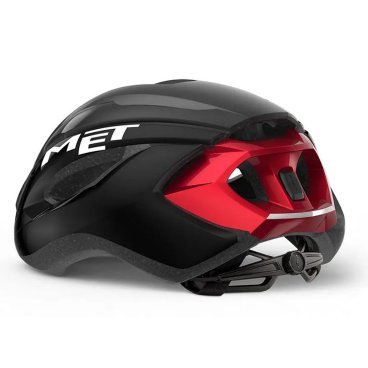 Велошлем Met Strale, Black/Metallic Red, 2023, 3HM107CE00SNR4