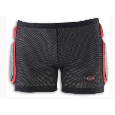 Фото Защитные шорты детские NIDECKER 2022-23 Padded Plastic Shorts, Black-Grey, PI04158