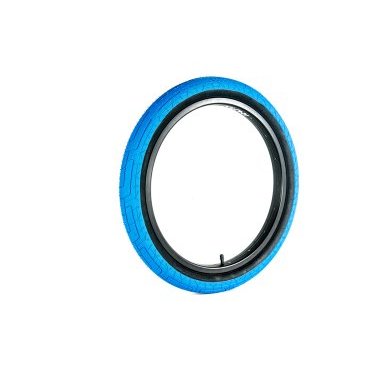 Фото Велопокрышка COLONY, 20 x 2.35", Grip Lock Tyre - Steel Bead, цвет Blue Tread/Black Wall, 03-002104