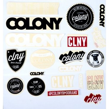 Наклейки стикеры COLONY, Sticker Pack - 23 Assorted pieces NEW DESIGN STICKERS, цвет Shipped Assorted, 03-002200