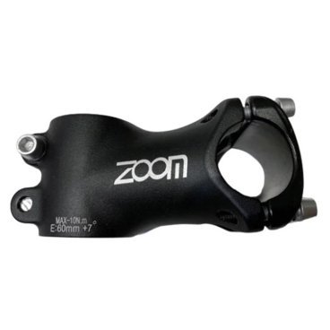 Вынос велосипедный ZOOM TDS-D343B-8, нерегулируемый, L-60, 7°, чёрный матовый, 886824