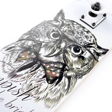 Скейтборд Tempish Golden Owl, 79х20, 2021, белый, 106000047