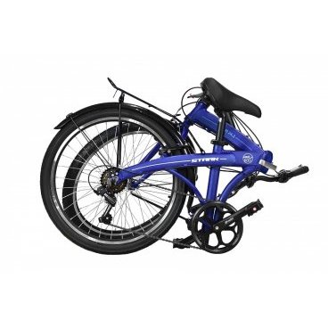 Складной велосипед Stark, Jam 24.2 V, 14.5", синий/белый/синий, 2023, HQ-0010141