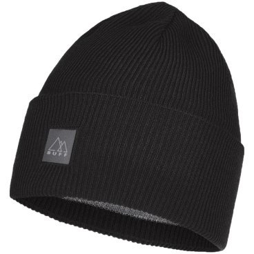 Фото Шапка Buff Crossknit Hat Solid, спортивный, черный, 2022-23, 132891.999.10.00