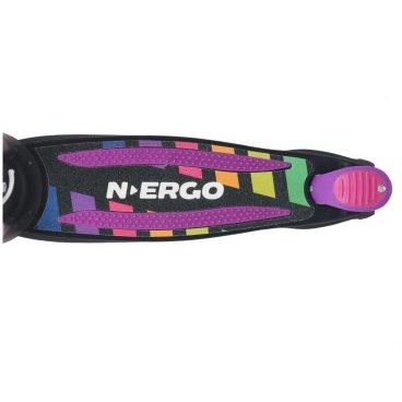 Самокат N.ERGO MS-06/N, чёрный/фиолетовый