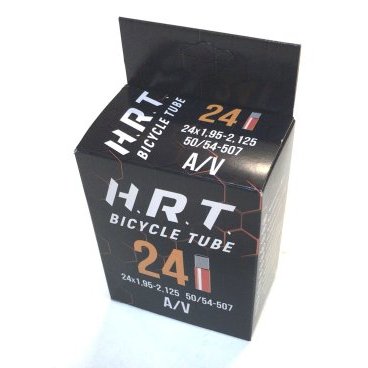 Камера велосипедная H.R.T., 24", авто ниппель 48 мм, 1,95-2,125 (50/54-507), 00-010032