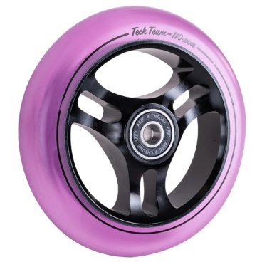 Колесо для самоката Tech Team X-Treme TRIANGLE purple transparent, 110*24 мм, фиолетовый, 620204
