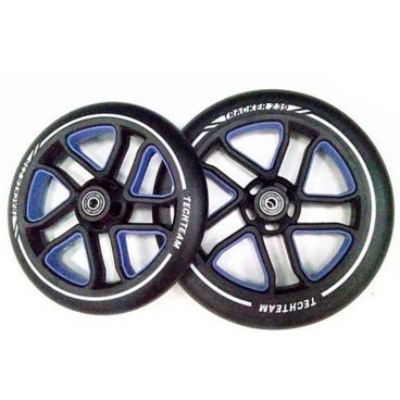 Фото Набор колес для самоката TechTeam, 2 колеса, 230 мм + 200 мм, 4 подшипника ABEC 9, 510027