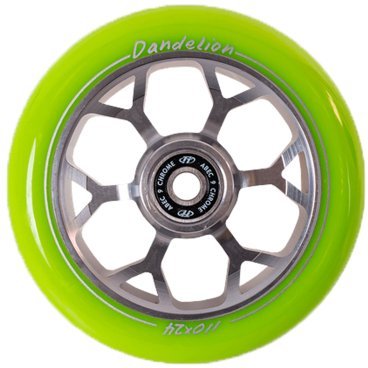 Колесо для самоката Tech Team X-Treme Dandelion, 110*24 мм, зеленый, 509877