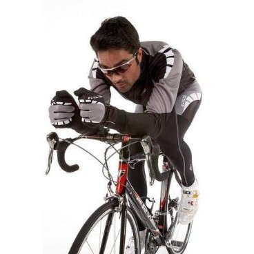 Куртка велосипедная GSG SESTRIERE WindTex, зимняя, черный/красный, 683.25ser