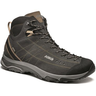 Ботинки Asolo Hiking Nucleon Mid GV Graphite/Brown, мужской, серый, 2020-21, A40028_A921