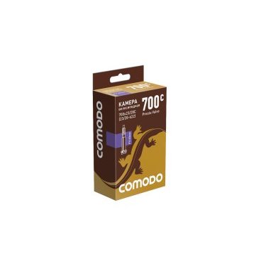 Велокамера COMODO, 700 x 23/28C (23/28 - 622), FV 60мм, бутиловая, TBCM70023FV60BT