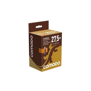 Велокамера COMODO, PLUS SIZE 27.5(+) x 2.50/3.00 (64/76 - 584), AV 40мм бутиловая, TBCM27250AV40BT