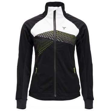 Куртка беговая SILVINI Serrone W, женский, черный/зеленый, 2022-23, WJ1501_0842