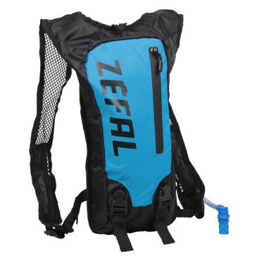 Велорюкзак Zefal Z Hydro Race Bag, 1L, гидропак 1.5L, синий/черный, 2023, 7163