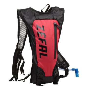 Велорюкзак Zefal Z Hydro Race Bag, 1L, гидропак 1.5L, красный/черный, 2023, 7162