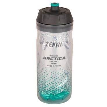 Термофляга велосипедная Zefal Arctica 55 Bottle, пластик, 550 мл, голубой/серый, 2023, 1662