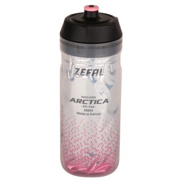 Термофляга велосипедная Zefal Arctica 55 Bottle, пластик, 550 мл, розовый/серый, 2023, 1663