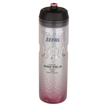 Термофляга велосипедная Zefal Arctica 75 Bottle, пластик, 750 мл, розовый/серый, 2023, 1675