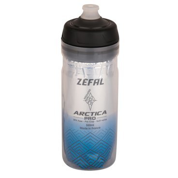 Термофляга велосипедная Zefal Artcica Pro 55 Bottle, пластик, 550 мл, серый/синий, 2023, 1667