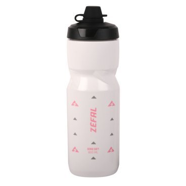 Фото Фляга велосипедная Zefal Sense Soft 80 No-Mud Bottle, пластик, 800 мл, розовый/серый, 2023, 157R