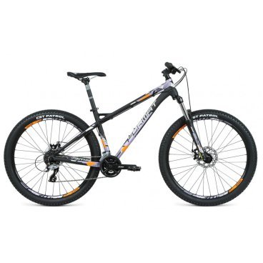 Горный велосипед FORMAT 1315, 27,5" 16 скоростей, черный/серый матовый, 2020-2021, VX23025