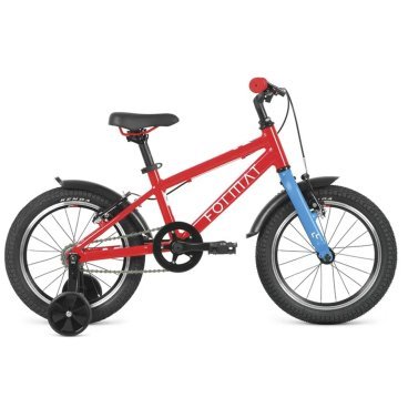 Детский велосипед FORMAT Kids, 16", 1 скоростей, с приставными колесами, 2022, VX23145