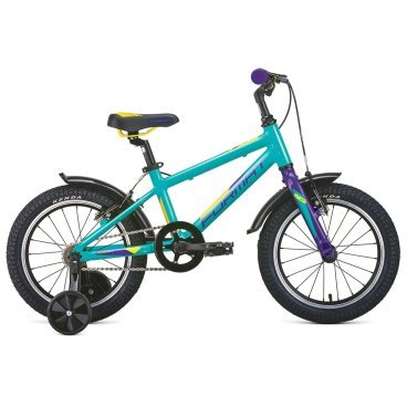Детский велосипед FORMAT Kids, 16", бирюзовый матовый, 2020-2021, VX23141