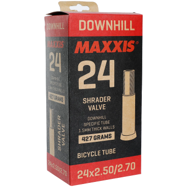 Велокамера Maxxis Downhill, 24x2.50/2.70, SV автониппель, 2020, EIB49963000