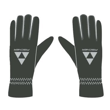 Перчатки FISCHER Fleece, унисекс, черный, 2022-23, GR8246-100