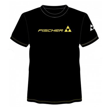Футболка FISCHER Logo, мужская, черный, 2023-24, GR8134-100